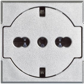 Bticino Axolute FLAT Schuko socket with Tech...
