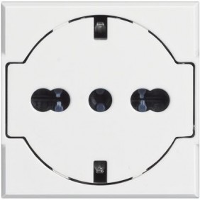 Bticino Axolute FLAT Schuko socket With white...