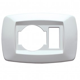 Master modì white plate 1 hole + unel schuko...