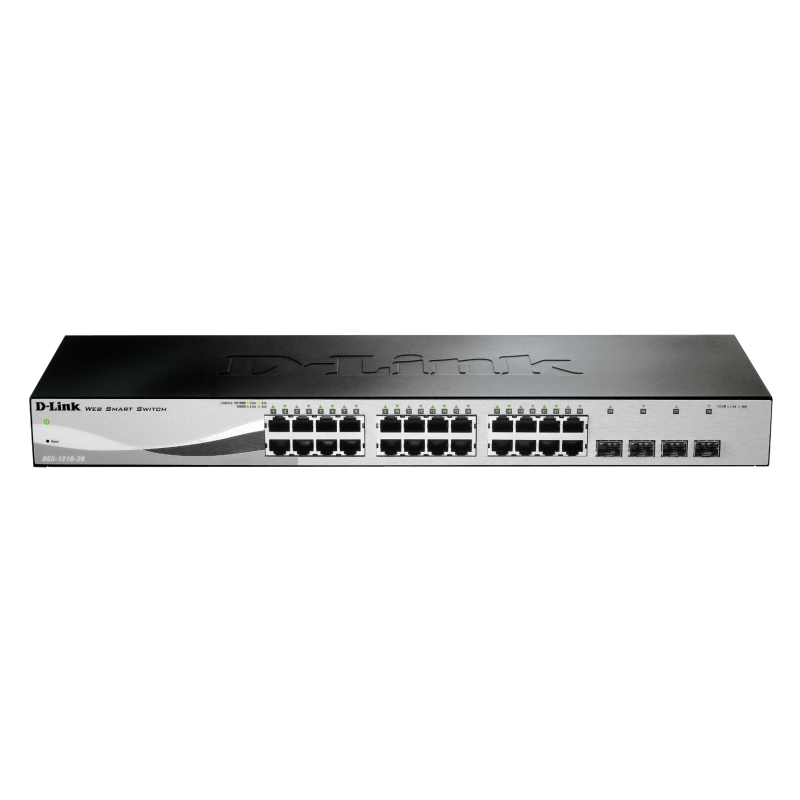 Switch 24P Dlink 10/100/1K+4SFP SMART 870 DGS-1210-28