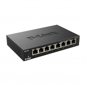 Conmutador Dlink METALBOX 870 DGS-108 de 8 puertos 10/100/1K