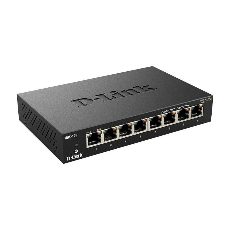 Switch Dlink 8 porte 10/100/1K METALBOX 870 DGS-108