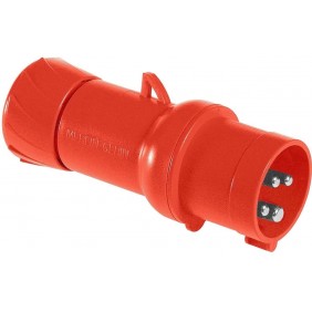 Enchufe móvil industrial Schneider 3X32A+T 400V IP44 rojo PKX32M434