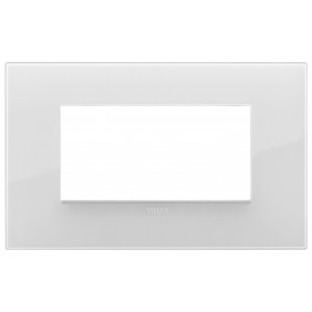 Placa Vimar Arke 4 módulos classic reflex ice...