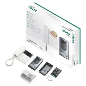 Kit interphone Vidéo, Elvox ONGLET-à-mur écran de 4,3 système à 2 fils 7549/M