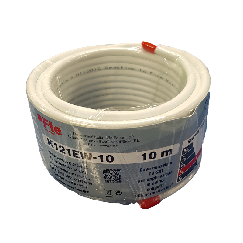 Cavo Tv per Digitale Terrestre e Satellitare 3,6mm 100mt Cavo Tv per Digitale Terrestre e Satellitare 3,6mm 100mt