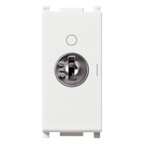 Switch Vimar Plana key 2P 16AX white color 14083