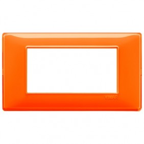 Plaque de Vimar Plana 4 modules Réflexe Orange...