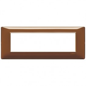 Placca Vimar Plana 7 moduli Reflex Tabacco...