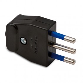 Fiche maîtresse 2x10A+E noire 05120