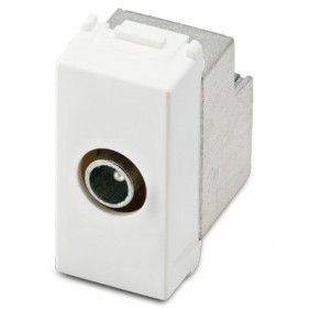 Tv socket Master Mix derived male color white...