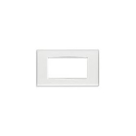 Placa Vimar Eikon Classic Reflex blanco hielo 4...