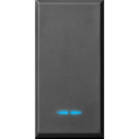 Schalter Ave Tekla schwarz 1P 16AX mildot 445001