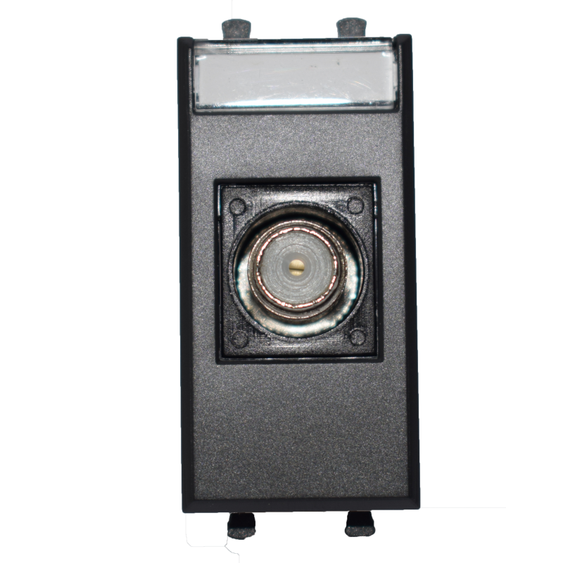 Prise Ave Tekla TV/SAT femelle connecteur F couleur noir 445096F