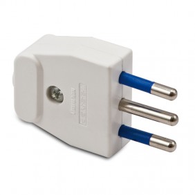 Spina elettrica Master bianca 2P+T 10A 05121