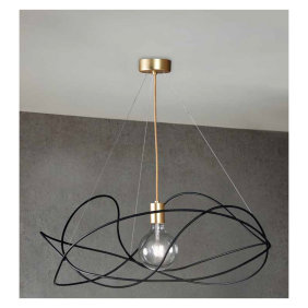 Suspension Marchetti Tangle black 1XE27-ball...