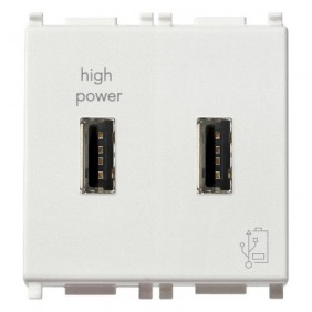 Chargeur Double USB Vimar Plana 5V 2-1A 14295