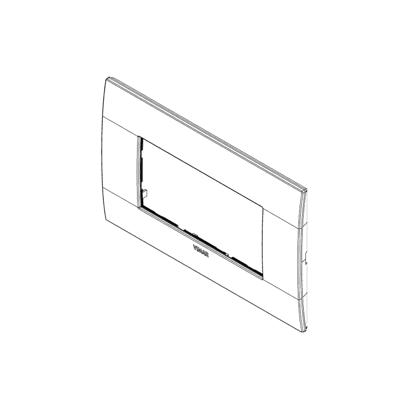 Plaque Vimar Arke Classic 4 Modules titane mat 19654.04