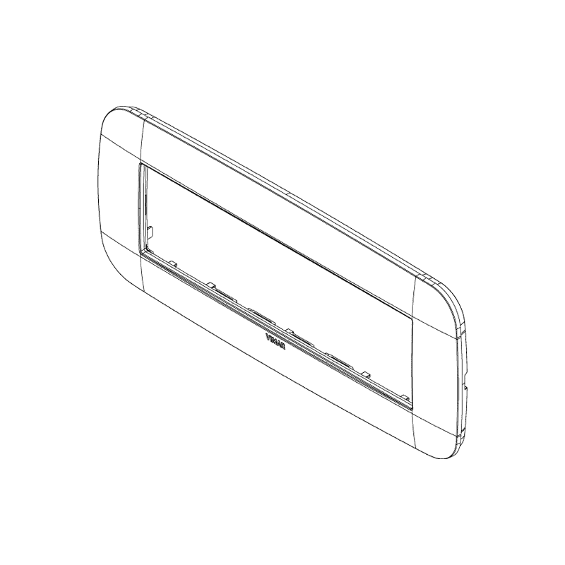 Placa Vimar Arke Ronda 7 Módulos Reflex hielo 19687.66