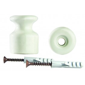 Isolatore Gambarelli in porcellana bianca con...