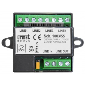 Urmet 2VOICE 4-Benutzer-Verteiler 1083/55