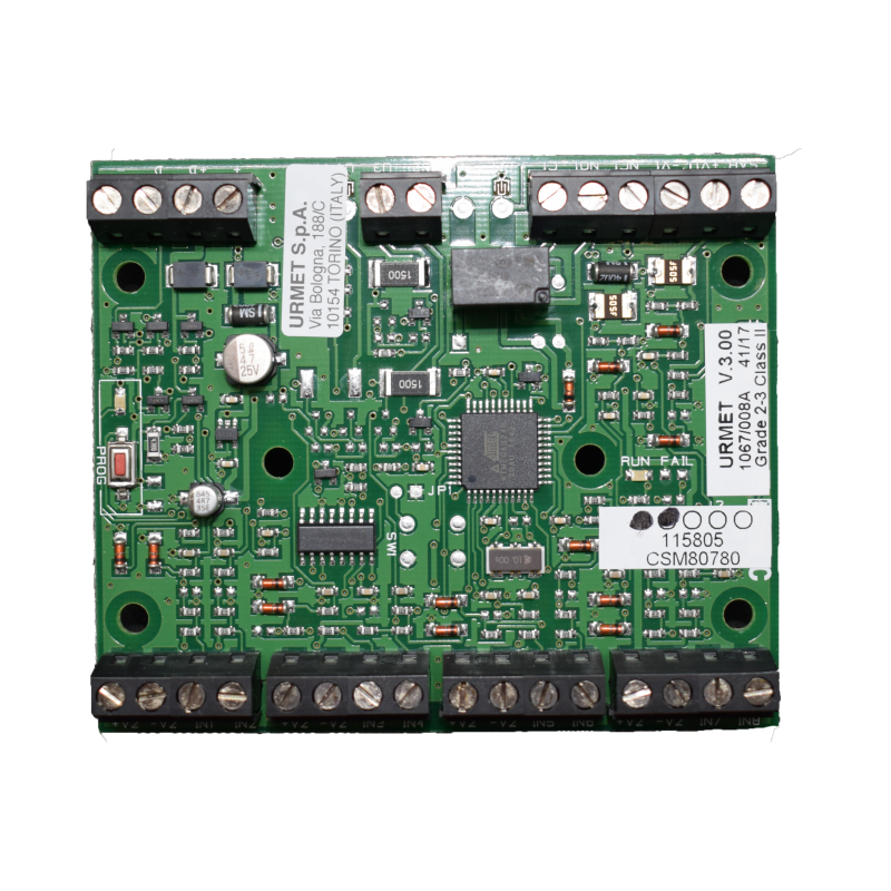 Expansion Module for Urmet central unit with 8 inputs and 4 outputs