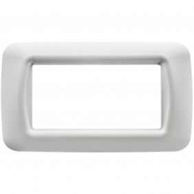 Placa de 4 módulos del sistema Gewiss blanco...