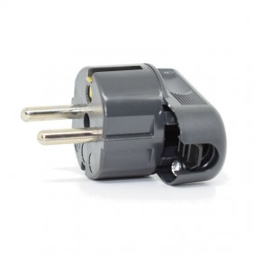 Stecker lenkrad Bticino 2P+T 10/16A Schuko standard grau 2016NG