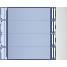 Bticino front panel 4 buttons on single column...