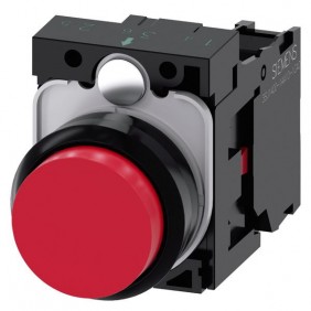 Pulsador rojo Siemens 22mm 1NC 3SU11500AB201CA0