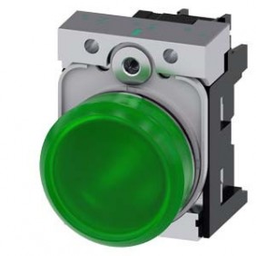 Anzeige Siemens-hell-grün-LED 230V 22mm...