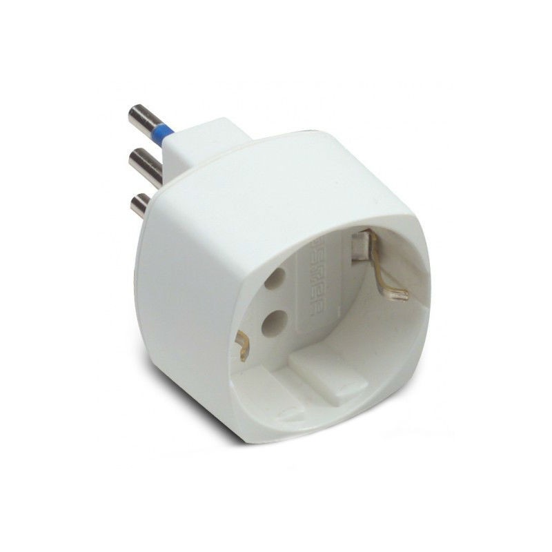 Adapter schuko Master 16A white monopresa 05821
