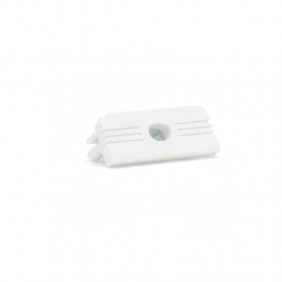 Cap Ledco white drilled for LED profile PR100/BI (10 mm) EN101/BI