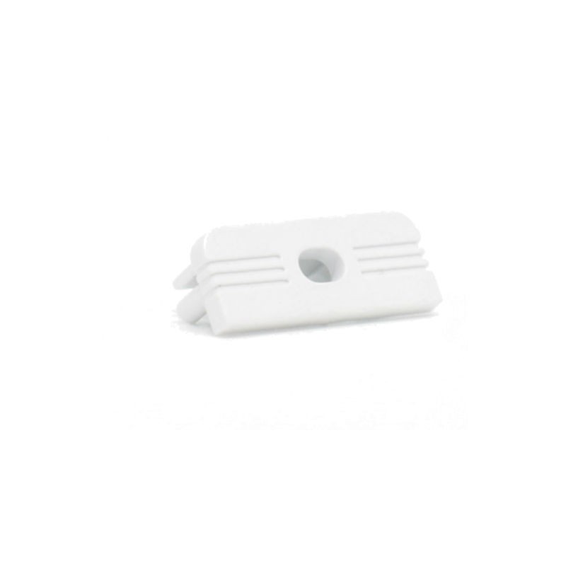 Cap Ledco blanc percés pour profil LED PR100/BI (10 mm) EN101/BI