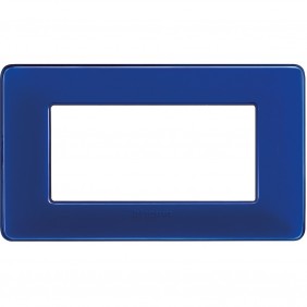 Placca Bticino Matix 4 moduli cobalto AM4804CBU