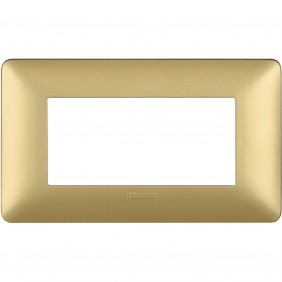 Placca Bticino Matix 4 moduli gold AM4804MGL