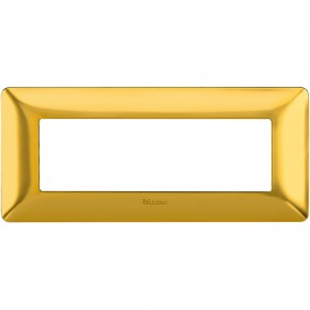 Placca Bticino Matix 6 moduli oro satinato...