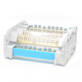 Bornier Siemens 4P 125A 11 TROUS en 7 modules 8GF9874