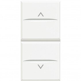 Bticino Axolute Double Bouton Blanc HD4037