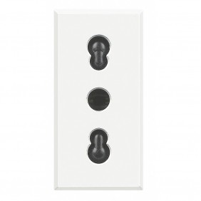 Bticino Axolute Bivalent outlet Blanco HD4180