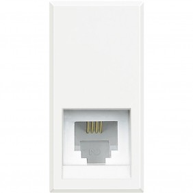 Bticino Axolute Telephone Socket White HD4258C11N