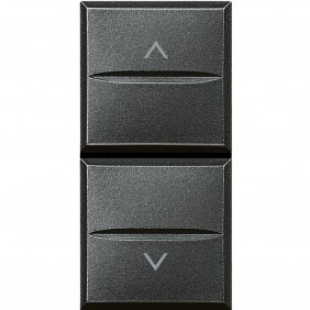 Interruptor de doble botón Bticino Axolute HS4027