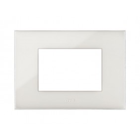 Plaque Ave YOUNG44 de couleur ivoire 3 modules...