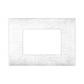 Placca Ave YOUNG44 colore bianca 3D 3 posti...