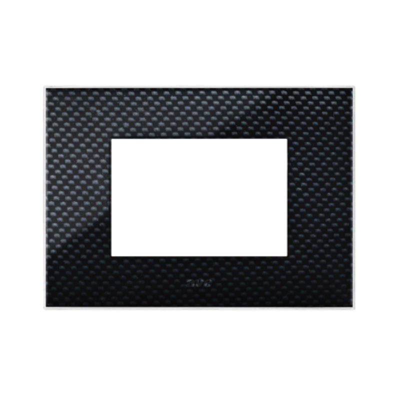 Placca Ave YOUNG44 colore carbon scuro 3D 4 posti 44PJ04CBS/3D