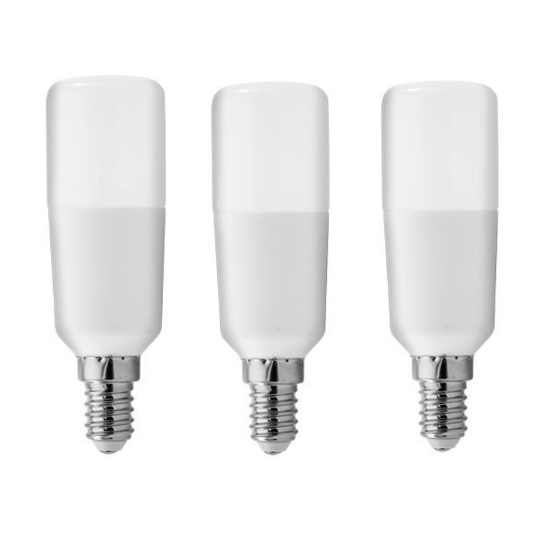 GE 7W LED lámpara de tubo E14 6500K kit de 3 piezas 93048805