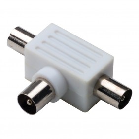 TV plug MASTER triple Coaxial, 2 sorties, F...