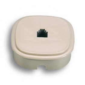 Presa da parete o incasso Fanton per 1 plug 6/4...