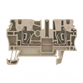 Morsetto Weidmuller componibile passante 2,5MMQ con molla 1608510000