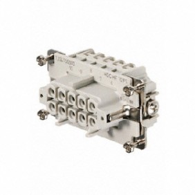 Connector Female insert Weidmuller HDC 10P+T 16A 500V 1204100000